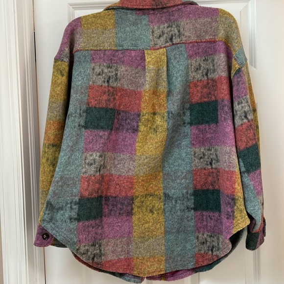 BIBI Loosefit Buttoned Down Shirt Jacket Multi-color size L - Picture 3 of 7